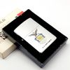 Bật Lửa Zippo Cổ Đồng Khối Mạ Chrome Phay Xước Chủ Đề Quân Sự Hoa Kỳ Ăn Mòn Phủ Sơn Hiếm Gặp Năm 1983 Đời 7 Vạch Huyền ZC464