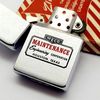 Bật Lửa Zippo Cổ Đồng Khối Mạ Chrome Phay Xước Chủ Đề Ăn Phủ Sơn Hiếm Gặp Năm 1959 Đời 7 Chấm ZC458