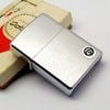 Bật Lửa Zippo Cổ Đồng Khối Mạ Chrome Trơn Phay Xước Hiếm Gặp Năm 1974 Đời 8 Vạch Sắc ZC440