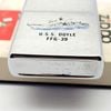 Bật Lửa Zippo Cổ Đồng Khối Mạ Chrome Phay Xước Chủ Đề Ăn Mòn Tầu Chiến Phủ Sơn Hiếm Gặp Năm 1982 Đời 8 Vạch Huyền ZC450