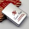 Bật Lửa Zippo Cổ Đồng Khối Mạ Chrome Phay Xước Chủ Đề Ăn Phủ Sơn Hiếm Gặp Năm 1955 ZC438