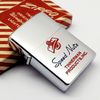 Bật Lửa Zippo Cổ Đồng Khối Mạ Chrome Phay Xước Chủ Đề Ăn Phủ Sơn Hiếm Gặp Năm 1955 ZC438