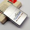 Bật Lửa Zippo Cổ Đồng Khối Mạ Chrome Phay Xước Chủ Đề Ăn Mòn Tầu Chiến Phủ Sơn Hiếm Gặp Năm 1980 Đời 1 Vạch Sắc ZC436