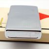 Bật Lửa Zippo Cổ Đồng Khối Mạ Chrome Bóng Sọc Dưa Huyền Thoại Cực Hiếm, Đời 6 Vạch Sắc Năm 1976 ZC437