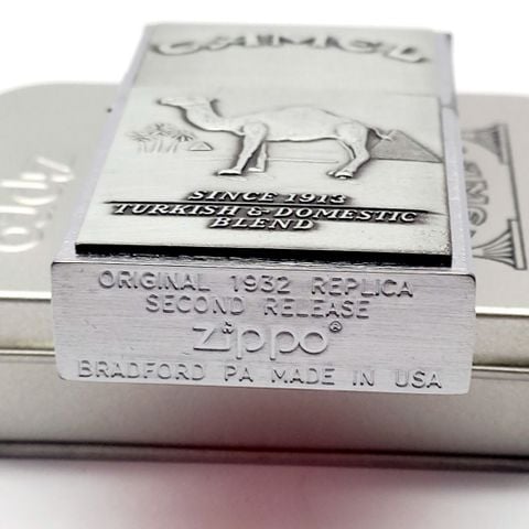 BẬT LỬA ZIPPO REPLICA 1932 EMBLEM CHỦ ĐỀ CAMEL ĐỜI XII LA MÃ SẢN XUẤT NĂM 1996 Mã ZL711
