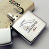 Bật Lửa Zippo Cổ Đồng Khối Mạ Chrome Phay Xước Chủ Đề Quân Sự Hoa Kỳ Ăn Mòn Phủ Sơn Hiếm Gặp Năm 1982 Đời 8 Vạch Huyền ZC462