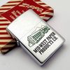Bật Lửa Zippo Cổ Mạ Chrome Phay Xước Chủ Đề Ăn Phủ Sơn Hiếm Gặp Năm 1953 Đời 3 Hàng Chữ Vỏ Thép ZC467