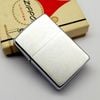 Bật Lửa Zippo Cổ Đồng Khối Mạ Chrome Trơn Phay Xước Hiếm Gặp Năm 1969 Đời 5 Vạch Thẳng ZC453