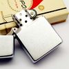 Bật Lửa Zippo Cổ Đồng Khối Mạ Chrome Trơn Phay Xước Hiếm Gặp Năm 1969 Đời 5 Vạch Thẳng ZC453