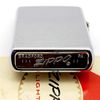 Bật Lửa Zippo Cổ Đồng Khối Mạ Chrome Trơn Phay Xước Hiếm Gặp Năm 1969 Đời 5 Vạch Thẳng ZC453