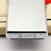 Bật Lửa Zippo Cổ Đồng Khối Mạ Chrome Trơn Phay Xước Hiếm Gặp Năm 1969 Đời 5 Vạch Thẳng ZC453