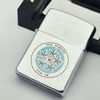 Bật Lửa Zippo Đồng Khối Mạ Chrome Chủ Đề Tàu Chiến Hiếm Gặp Năm 1988 Đời IV La Mã ZL688