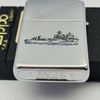 Bật Lửa Zippo Cổ Đồng Khối Mạ Chrome Bóng Chủ Đề Quân Sự Hoa Kỳ Ăn Mòn Phủ Sơn Hiếm Gặp Năm 1988 Đời IV La Mã ZL692