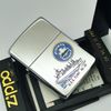 Bật Lửa Zippo Đồng Khối Mạ Chrome Chủ Đề Tàu Chiến Hiếm Gặp Năm 1990 Đời VI La Mã ZL708