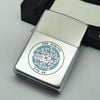Bật Lửa Zippo Đồng Khối Mạ Chrome Chủ Đề Tàu Chiến Hiếm Gặp Năm 1988 Đời IV La Mã ZL691