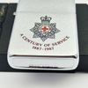 Bật Lửa Zippo Cổ Đồng Khối Mạ Chrome Phay Xước Chủ Đề Quân Sự Hoa Kỳ Ăn Mòn Phủ Sơn Hiếm Gặp Năm 1986 Đời II La Mã ZL707