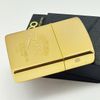 Bật Lửa Zippo Đồng Khối Mạ Vàng Chủ Đề Hiếm Gặp Năm 1989 Đời V La Mã ZL702