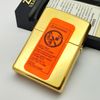 Bật Lửa Zippo Đồng Khối Solid Brass Chủ Đề Quân Sự Hoa Kỳ Hiếm Gặp Năm 1998 Đời XIV La Mã ZL693
