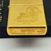 Bật Lửa Zippo Đồng Khối Solid Brass Chủ Đề Tàu Chiến Hiếm Gặp Năm 1999 Đời XV La Mã ZL685