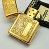Bật Lửa Zippo Đồng Khối Hoa Văn Cổ Điển Venetian Hiếm Gặp Đời XVI La Mã Năm 2000 ZL697
