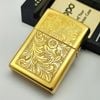 Bật Lửa Zippo Đồng Khối Hoa Văn Cổ Điển Venetian Hiếm Gặp Đời XVI La Mã Năm 2000 ZL697