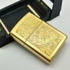 Bật Lửa Zippo Đồng Khối Hoa Văn Cổ Điển Venetian Hiếm Gặp Đời VIII La Mã Năm 1992 ZL687