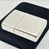 Bật Lửa Zippo Bạc Đúc Nguyên Khối Sterling, Hiếm Gặp Giá Trị Sưu Tầm Cao, Sản Xuất Năm 1999 ZB88