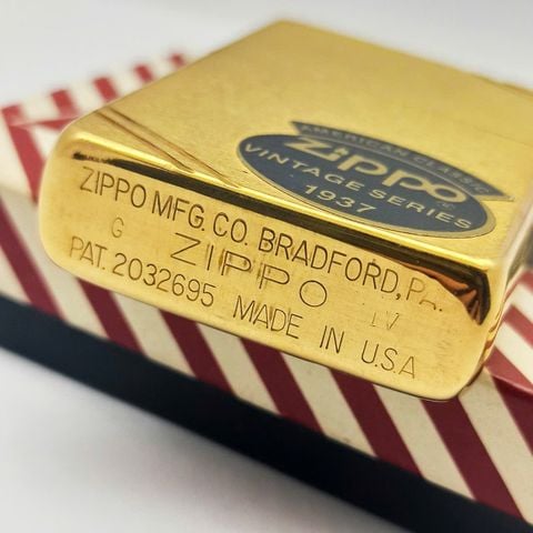 Bật Lửa Zippo Đồng Khối Bản Vintage Chặt Góc Đời IV La Mã Hiếm Gặp Sản Xuất Năm 1988 ZL710