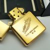 Bật Lửa Zippo Đồng Khối Solid Brass Chủ Đề Tàu Chiến Hiếm Gặp Năm 1992 Đời VIII La Mã ZL706