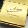 Bật Lửa Zippo Đồng Khối Solid Brass Chủ Đề Tàu Chiến Hiếm Gặp Năm 1993 Đời IX La Mã ZL684