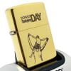 Bật Lửa Zippo Đồng Khối Khắc Chủ Đề Cha Con Ý Nghĩa Hai Mặt ZKB103