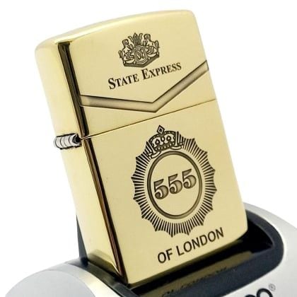 BẬT LỬA ZIPPO BRASS ĐỒNG KHỐI CHỦ ĐỀ THUỐC LÁ 555 ZKB74