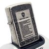 Bật Lửa Zippo Antique Silver Plated Khắc Game Of Thrones Z321