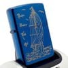 Bật Lửa Zippo Xanh Saphia Chủ Đề Thuận Buồm Xuôi Gió ZKC55