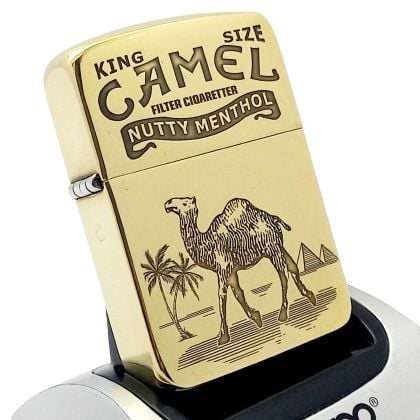 Bật Lửa Zippo Đồng Khối Replica 1941 Khắc Chủ Đề Camel ZKB121