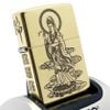 Bật Lửa Zippo Đồng Khối Khắc Chủ Đề Phật Bà Quan Âm ZKB117
