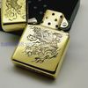 Bật Lửa Zippo Đồng Khối Khắc Chủ Đề Nàng Geisha Nhật Bản ZKB115