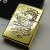 Bật Lửa Zippo Đồng Khối Khắc Chủ Đề Nàng Geisha Nhật Bản ZKB115