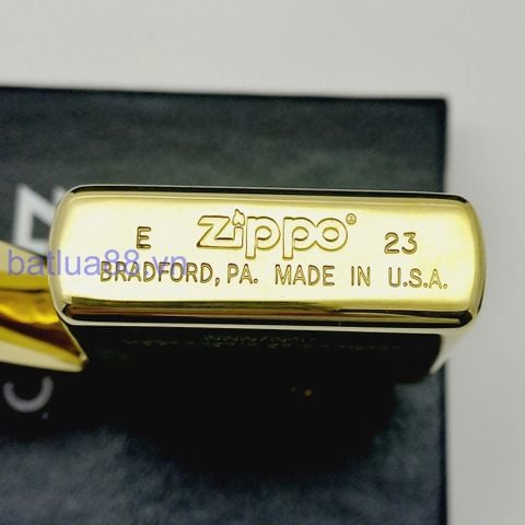 Bật Lửa Zippo Đồng Khối Khắc Tuổi Hợi Con Lợn - Chủ Đề 12 Con Giáp ZKB111