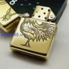 Bật Lửa Zippo Đồng Khối Khắc Tuổi Dậu Con Gà - Chủ Đề 12 Con Giáp ZKB108