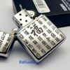 Bật Lửa Zippo Đồng Mạ Chrome Armor Vỏ Dầy Khắc Chủ Đề Bách Phúc Đồ ZKC65