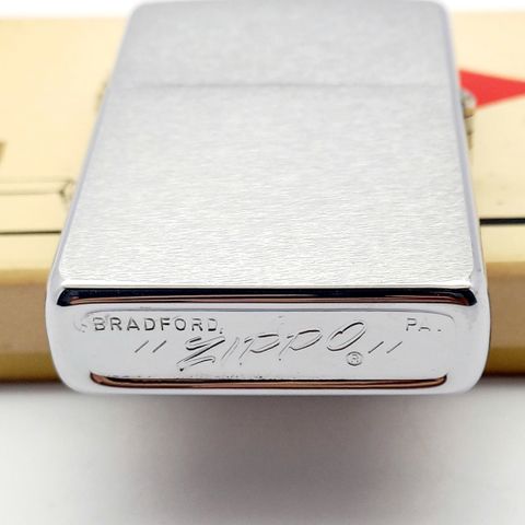 Bật Lửa Zippo Cổ Đồng Khối Mạ Chrome Phay Xước Chủ Đề Quân Sự Hoa Kỳ Ăn Mòn Phủ Sơn Hiếm Gặp Năm 1978 Đời 4 Vạch Sắc ZC452