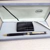 Set Bút - Bật Lửa Zippo Cổ Đồng Khối Phủ Mitnight Băng Đen Huyền Bí Đời VI La Mã Năm 1990 ZS94