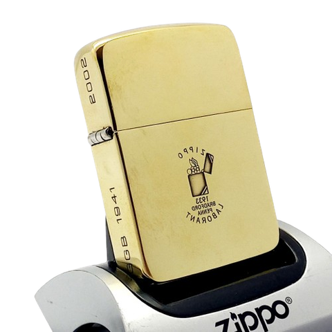 BẬT LỬA ZIPPO  BRASS REPLICA 1941 BẢN LIMITED TÁI BẢN CHIẾC VÀNG KHỐI HUYỀN THOẠI - ZKB68