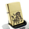 Bật Lửa Zippo Đồng Khối Khắc Tuổi Sửa Con Trâu - Chủ Đề 12 Con Giáp ZKB123