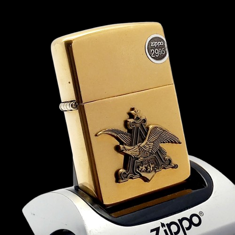 Bật Lửa Zippo Đồng Nguyên Khối Emblem Hãng Bia Đời XVI La Mã Năm 2000 ZL713
