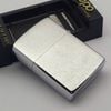 Bật Lửa Zippo Đồng Khối Mạ Chrome Trơn Phay Xước Đời IV La Mã Năm 1988 ZL696