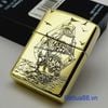 Bật Lửa Zippo Armor Đồng Nguyên Khối Chủ Đề Thuận Buồm Xuôi Gió May Mắn ZKB102