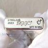 BẬT LỬA ZIPPO BẠC KHỐI STERLING BẢN ARMOR VỎ DẦY TRƠN BÓNG ZB15