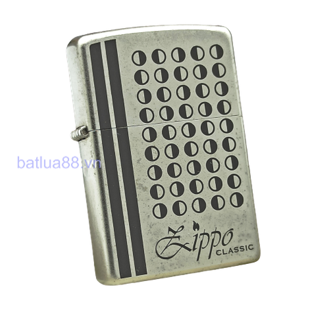 BẬT LỬA ZIPPO SATIN SƠN HẤP NHIỆT CHỦ ĐỀ CHẤM ĐEN TRẮNG ZIPPO NĂM 2009 Z63